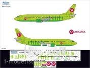734-002 Ascensio 1/144 Декаль на самолет боенг 737-400 (S7 Arlines)