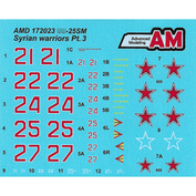 AMD172023 Advanced Modeling 1/72 Decals for Sukhoi-25CM from the Russian Aerospace Forces Aviation Group in Syria, Khmeimim Airfield