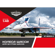 48302-2 TEMP MODELS 1/48 Колеса шасси С-30 3D