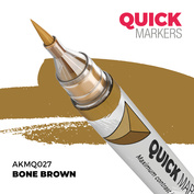 AKMQ027 AK Interactive Маркер QUICK MARKER - Костяно-коричневый / Bone Brown