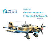 QD48208 Quinta Studio 1/48 3D Декаль интерьера кабины Ju 87B-1/B-2/R-2 (Airfix)