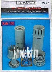 2126 Aires 1/32 EF 2000A Typhoon exhaust nozzles add - on Kit - (late version)