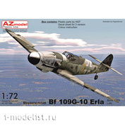 AZ7611 AZ Model 1/72 Самолет Messerschmitt Bf-109G-10 Erla