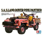 35076 Tamiya 1/35 Английский джип спецназа (SAS) Land Rover Pink Panther с фигурой водителя