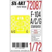 72087 SX-Art 1/72 Окрасочная маска F-104 A/C/G (Revell/Academy)