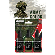 1051 Pacific88 Набор красок Art color Российский цифровой камуфляж (Russian digital camouflage), 3 шт.