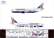 733-001 Ascensio 1/144 Scales the Decal on the plane Boeng 737-300 (of Transera)