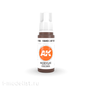 AK11106 AK Interactive acrylic Paint 3rd Generation Mahogany Brown 17ml