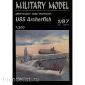 MM 1/97 Halinski Paper model of the USS Archerfish