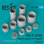 RSU72-0016 RESKIT 1/72 MiG-31 (B/BS)nozzles (for Trumpeter kit)