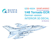 QDS+48204 Quinta Studio 1/48 3D Декаль интерьера кабины Tornado ECR German (Revell) (малая версия) (с 3D-печатными деталями)