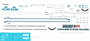 737700-06 PasDecasl 1/144 Декаль на Boeng 737-700 KLM