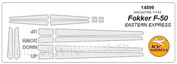 14899 KV models 1/144 Fokker F-50