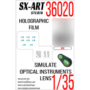 36020 SX-Art 1/35 Imitation of tank 14 inspection instruments (Ark / Trumpeter) Blue / Transparent