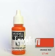 70910 Краска акриловая `Model Color Красно-оранжевый/ Orange red