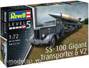 03310 1/72 Revell Военная техника SS-100 Gigant with Transporter & V2