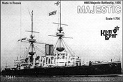 КВ70441 Комбриг 1/700 HMS Majestic Battleship, 1895