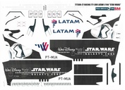 777300-27 PasDecals Decal 1/144 Scales at Boeng 777-300 LATAM starwars