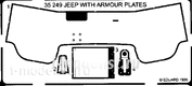 Eduard 35249 1/35 photo etched parts for Willys Jeep with armour plates