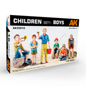 AK35016 AK Interactive 1/35 Детский набор 1: Мальчики / Children set 1: Boys