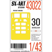 43022 SX-Art 1/43 Spray Paint Mask K@-30 (AVD)