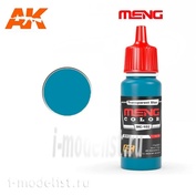 MC102 AK Interactive Краска акриловая Transparent Blue, 17ml / Прозрачный синий