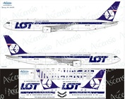 763-013 Ascensio 1/144 Scales the Decal on the plane Boeng 767-300 (LOT-Polish Airlines)