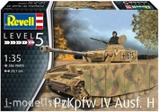 03333 Revell 1/35 Средний танк бронетанковых войск вермахта Panzer IV Ausf. H