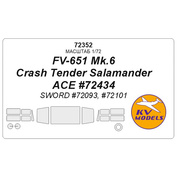 72352 KV Models 1/72 FV-651 Mk.6 Crash Tender Salamander (ACE #72434)