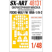 48131 SX-Art 1/48 Окрасочная маска Focke-Wulf Fw 189A1/A2 (Great Wall Hobby)