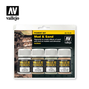 73191 Vallejo Set of dry pigments - Dirt, Sand / 4cv.