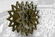 35005 Fury Models 1/35 set of add-ons leading sprockets14-toothed, early type for US light tank M3 / M3A1 / M3A3 /M5