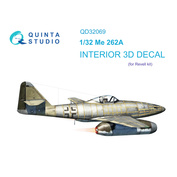 QD32069 Quinta Studio 1/32 3D Cabin Interior Decal Me 262A (Revell)