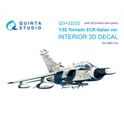 QD+32232 Quinta Studio 1/32 3D Декаль интерьера кабины Tornado ECR Italian (Italeri) (с 3D-печатными деталями)