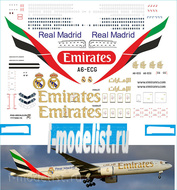 777300-15 PasDecals 1/144 Decal on Boing 777-300 Emirates RM