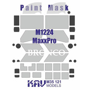 M35 121 KAV models 1/35 Окрасочная маска на остекление M1224 Max Pro MRAP (Bronco)