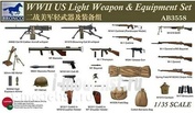 AB3558 Bronco 1/35 Wwii Us Light Weapon & Equipment Set