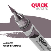 AKMQ018 AK Interactive Маркер QUICK MARKER - Серая тень / Grey Shadow