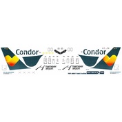 757300-4 PasDecals 1/144 Condor laser decal (gray) for the Zvezda model, Boeing 757-300, art. 7041