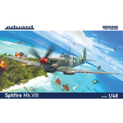 84154 Eduard 1/48 Британский истребитель Spitfire Mk. VIII (Weekend)