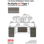 RM-5002U Rye Field Model 1/35 Набор подвижных траков для Tiger I Initial Production / Early Production