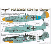 URS3515L Sunrise 1/35 Decal for Bf.109G-5/6/6 Trop