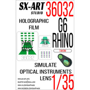36032 SX-Art 1/35 Имитация смотровых приборов G6 Rhino (Takom)