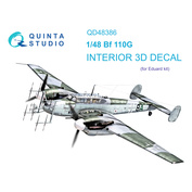 QD48386 Quinta Studio 1/48 3D Декаль интерьера кабины BF 110G (Eduard)