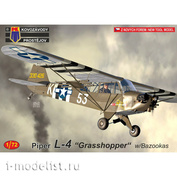 KPM0190 Kovozavody Prostejov 1/72 Самолет Piper L-4 „Grasshopper w/Bazookas