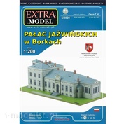 EM071 EXTRA MODEL 1/200 Модель из бумаги Pałac Jaźwińskich w Borkach