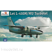 1467 Amodel 1/144 Самолет L-410 синий Аэрофлот