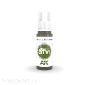 AK11386 AK Interactive Acrylic paint S. C. C. No. 15 OLIVE DRAB (olive grey No. 15) 17 ml