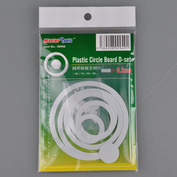 09949 Master Tools Набор пластиковых кружков и колец Plastic Circle Board D-set - 0.3mm .Plastic Circle Board Thickness:0.3mmLoop and disk , 17 kinds in total