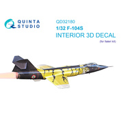 QD32180 Quinta Studio 1/32 3D Декаль интерьера кабины F-104S (Italeri)